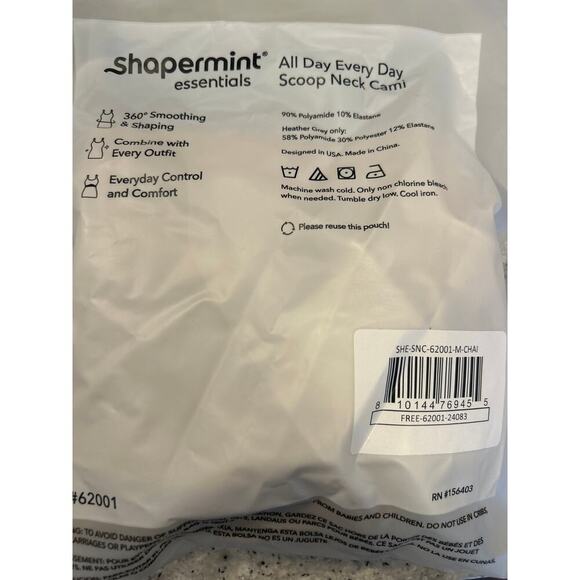 Shapermint Essentials All Day Every Day Scoop Neck Cami Medium - Picture 5 of 6